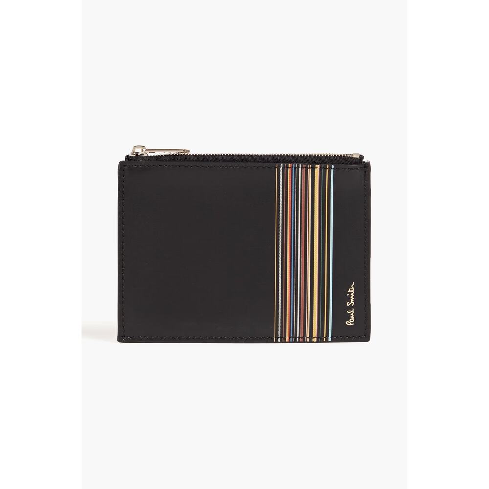 Rare NWT $250 Paul Smith Leather Zip Card Wallet. Made in Italy.